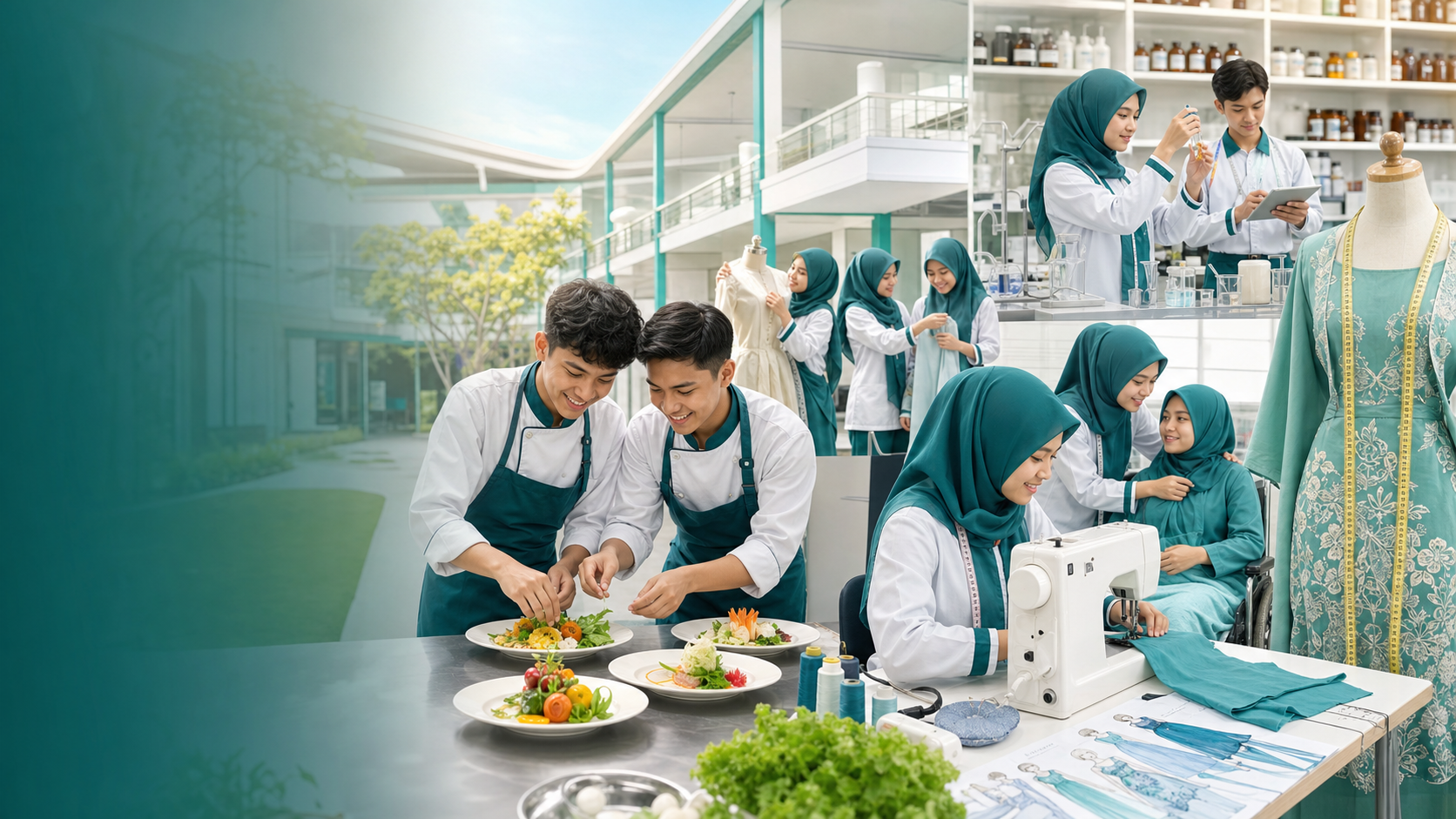Empat konsentrasi keahlian SMK Muhammadiyah 4 Cileungsi