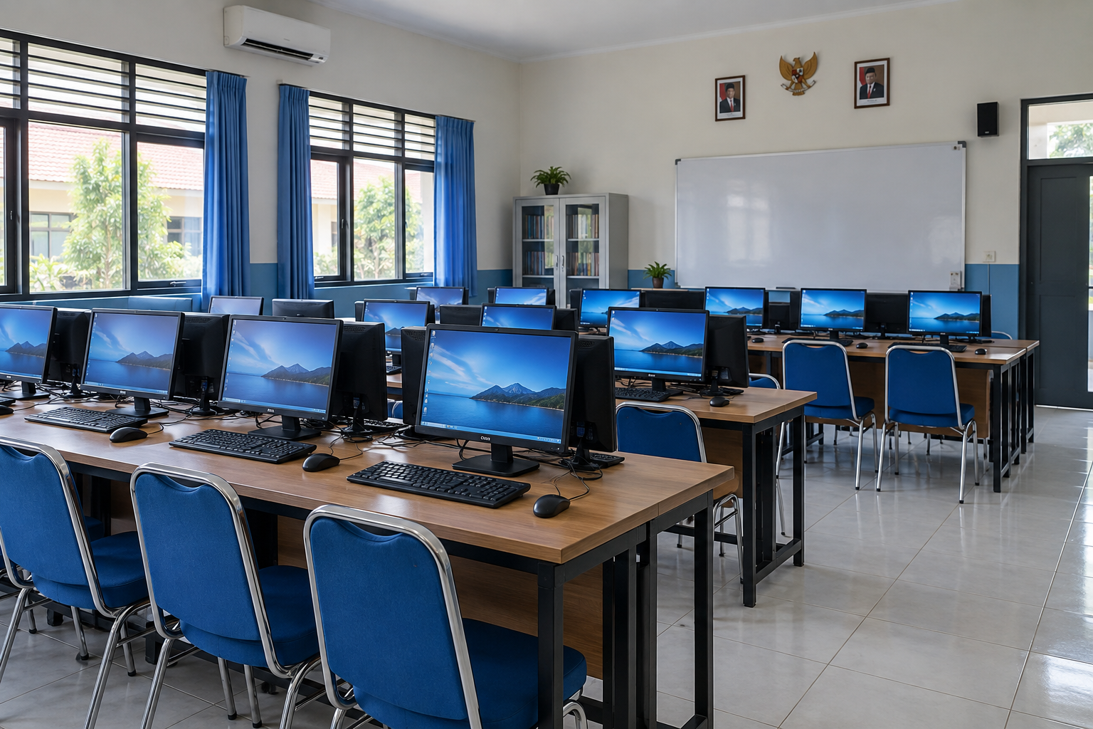 Ilustrasi Laboratorium Komputer