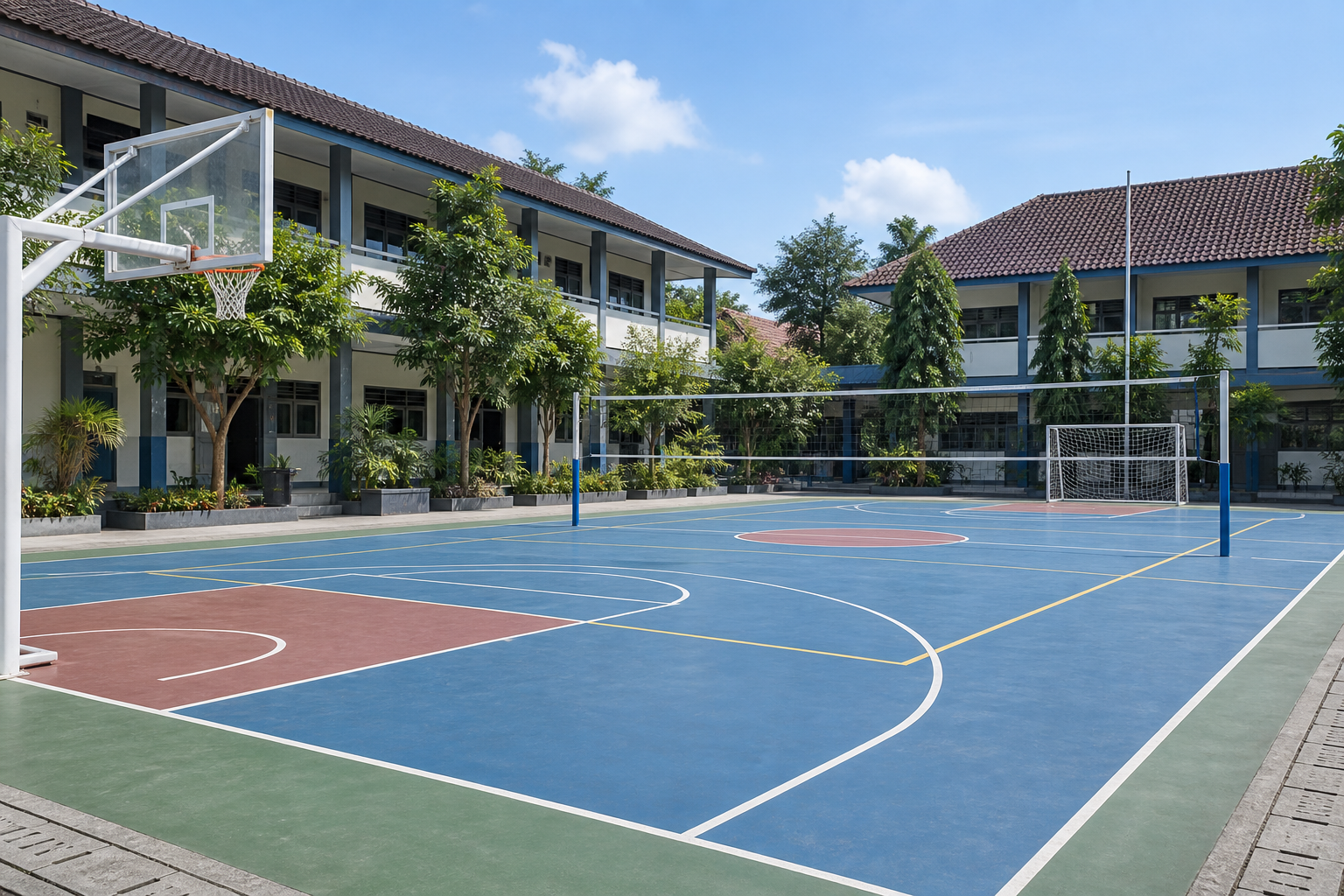 Ilustrasi Lapangan Olahraga